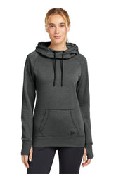 New Era ® Women's Tri-Blend Fleece Pullover Hoodie - Black Heather - XS